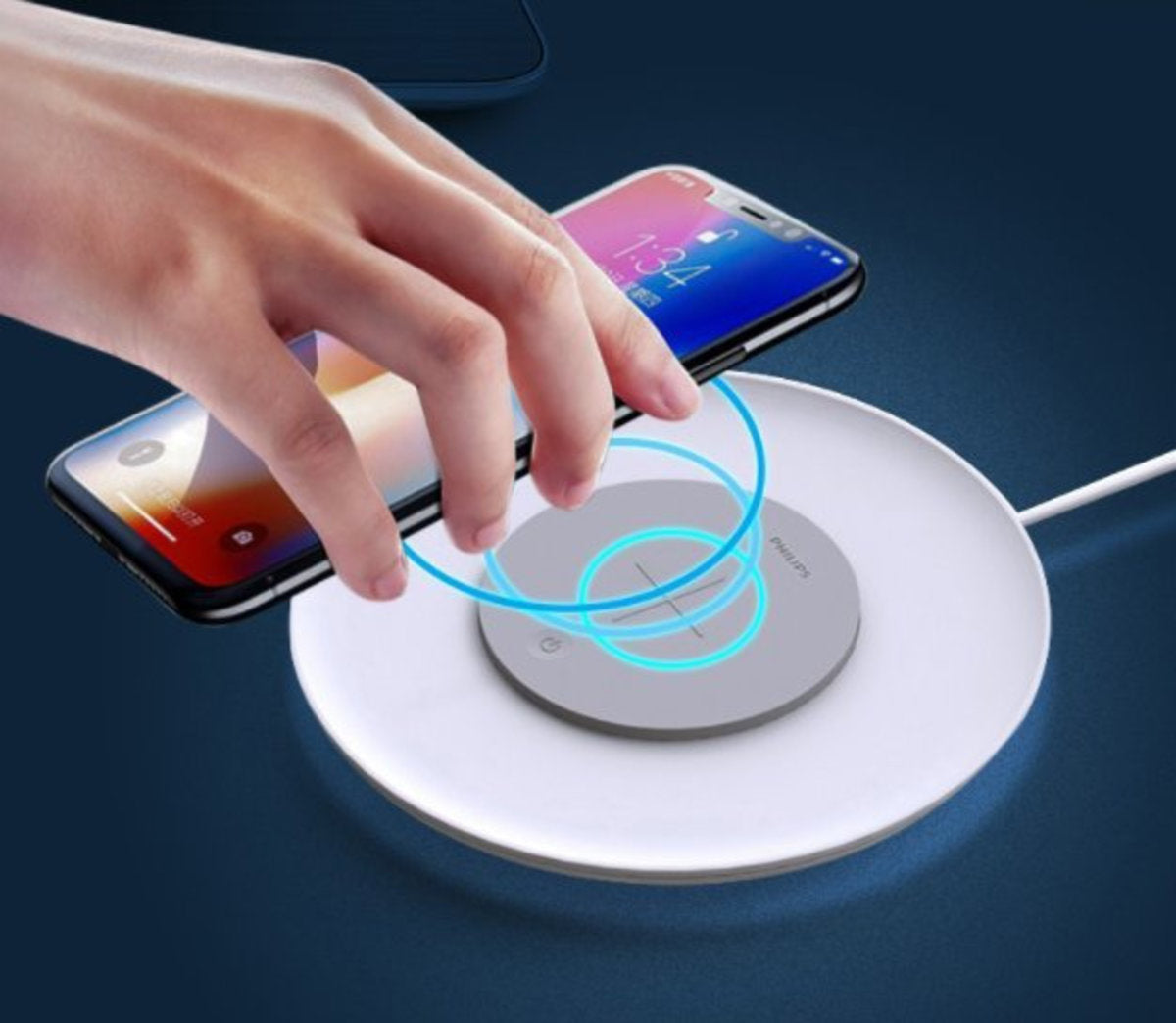 飛利浦 - Philips 枱燈 | 無線充電板 | PLATE LED無線充電小碟燈 66134【香港行貨】