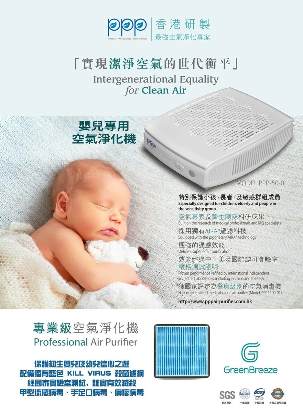 PPP - PPP-50-01 Medical Grade Air Purifier