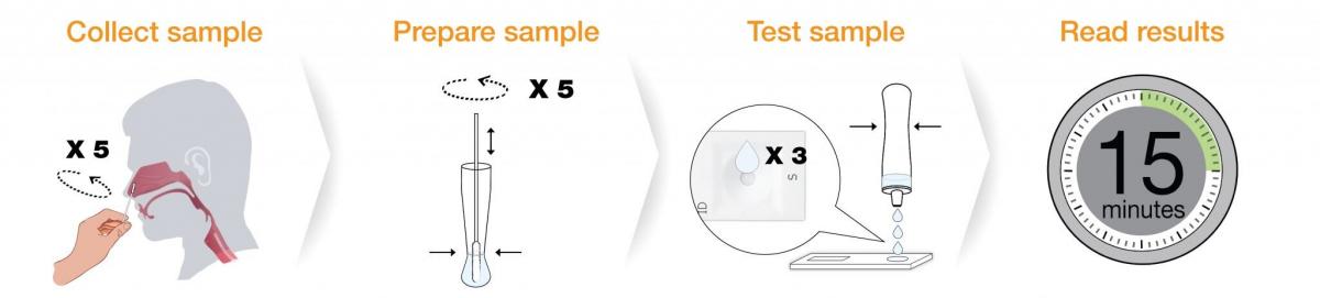 ONSITE COVID-19 AG 新冠狀病毒抗原快速測試棒 一盒2個測試套裝 美國製造