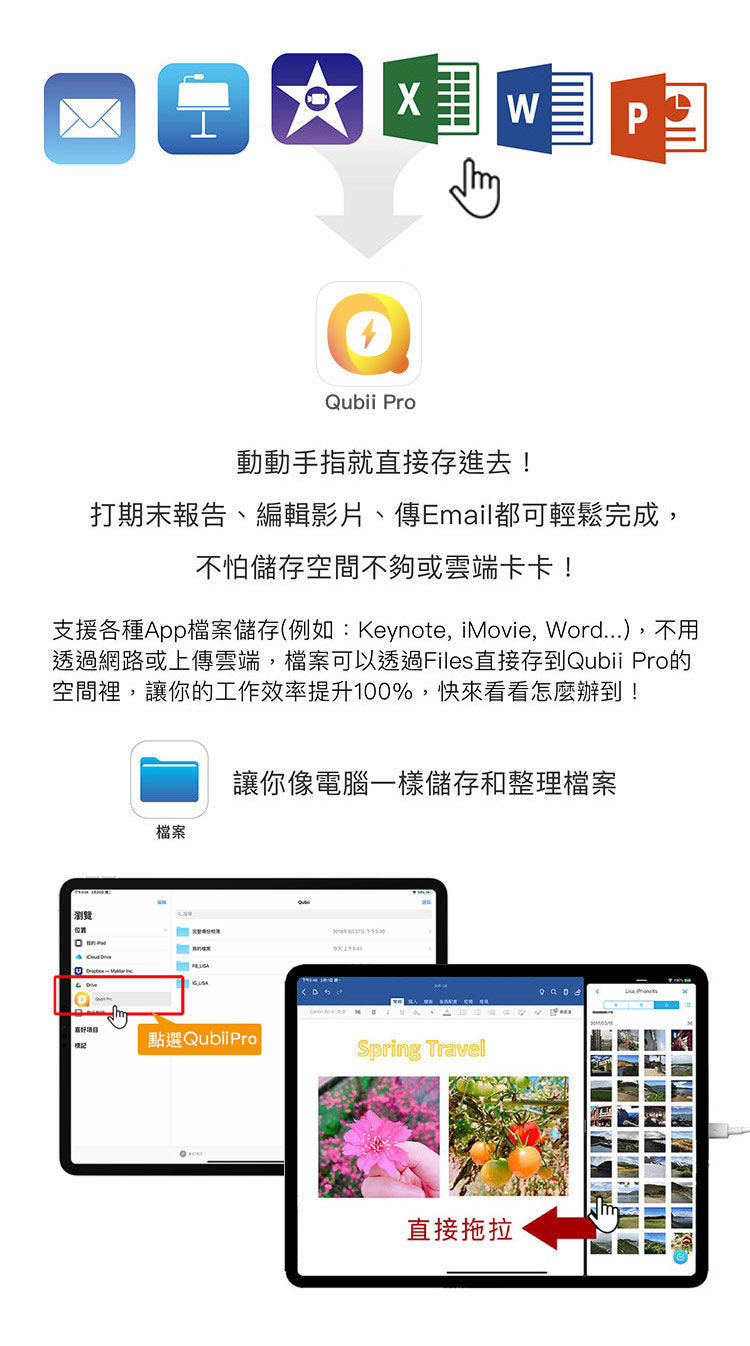 Maktar - Qubii Pro 備份豆腐專業版 (不含記憶卡) - 玫瑰金