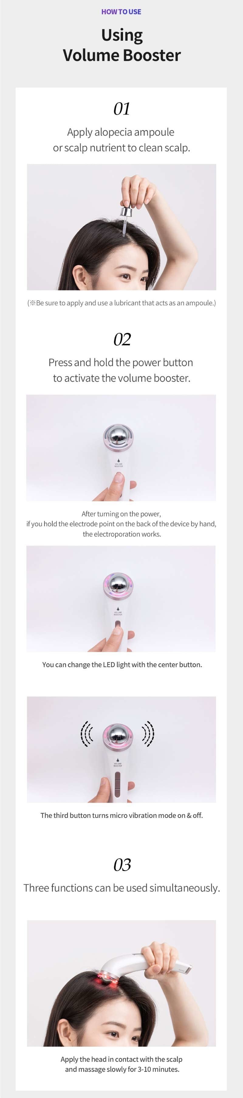 Rootonix - Rootonix Volume Booster 無線LED生髮儀 RT-01【香港行貨】