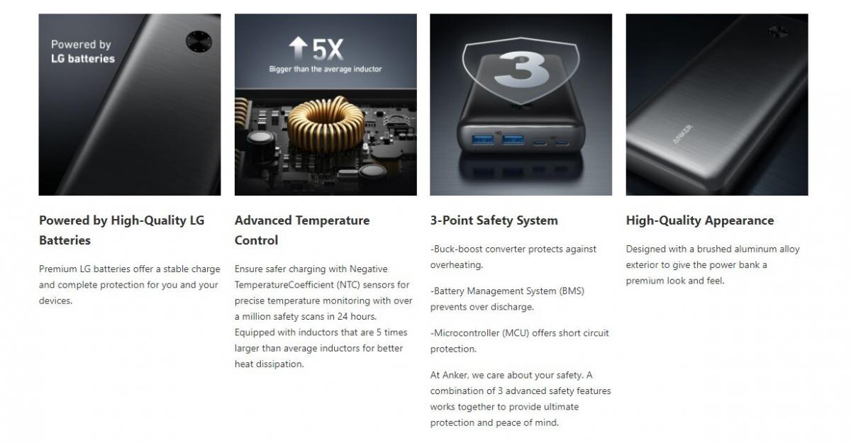 Anker - PowerCore III Elite 26K 87W 4輸出行動電源 A1291|25600mAh|747 Power Bank|流動電池|尿袋