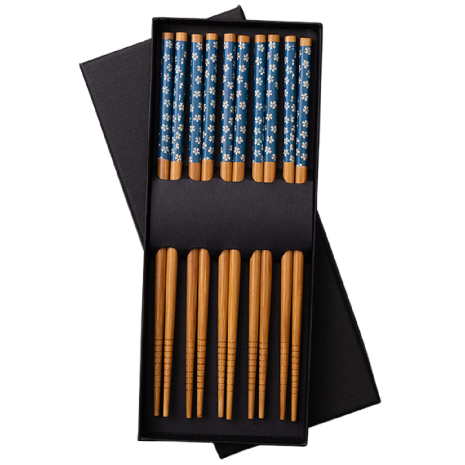 Japanese Ukiyo-e Non-slip Wooden Chopsticks Gift Box (5 Pairs)