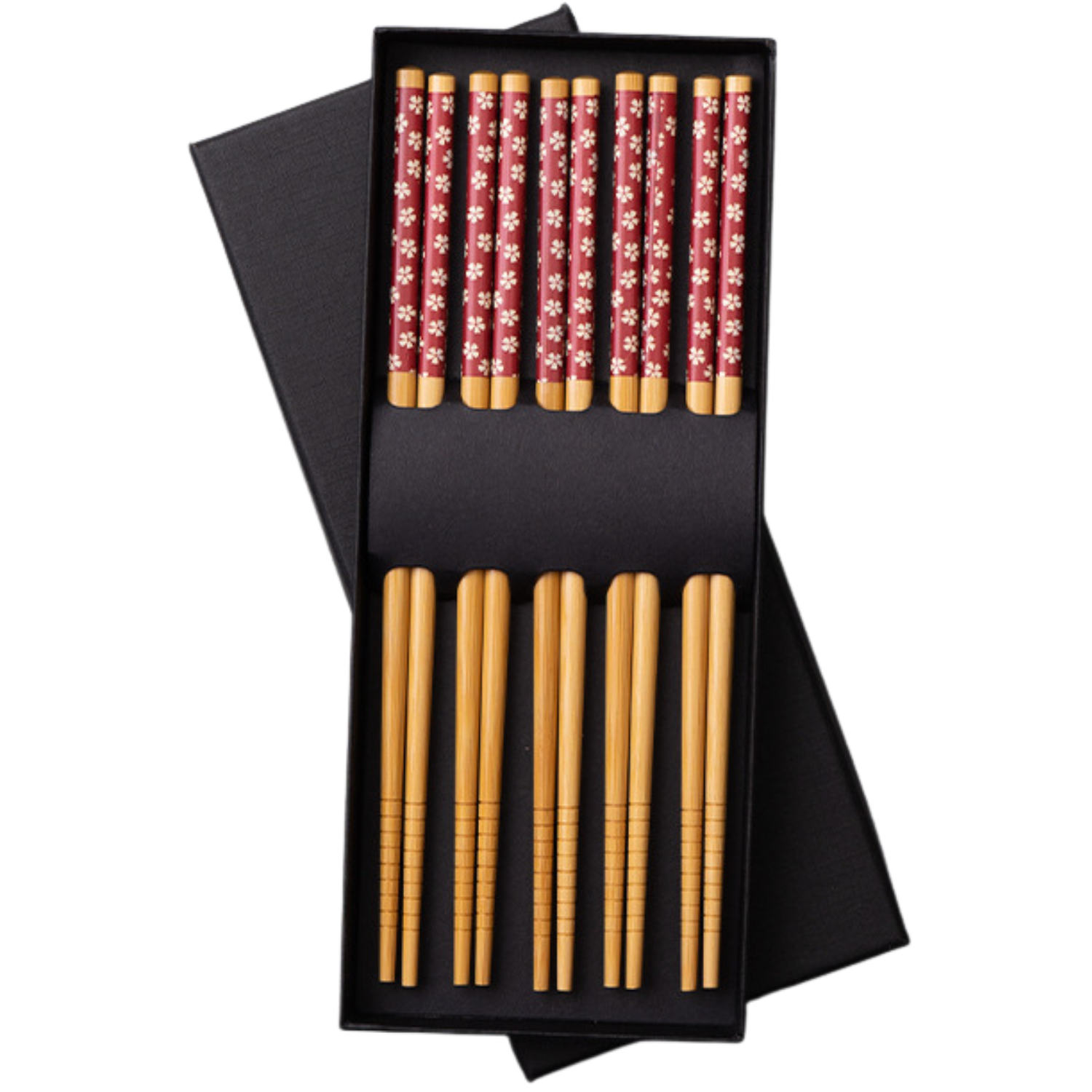 Japanese Ukiyo-e Non-slip Wooden Chopsticks Gift Box (5 Pairs)