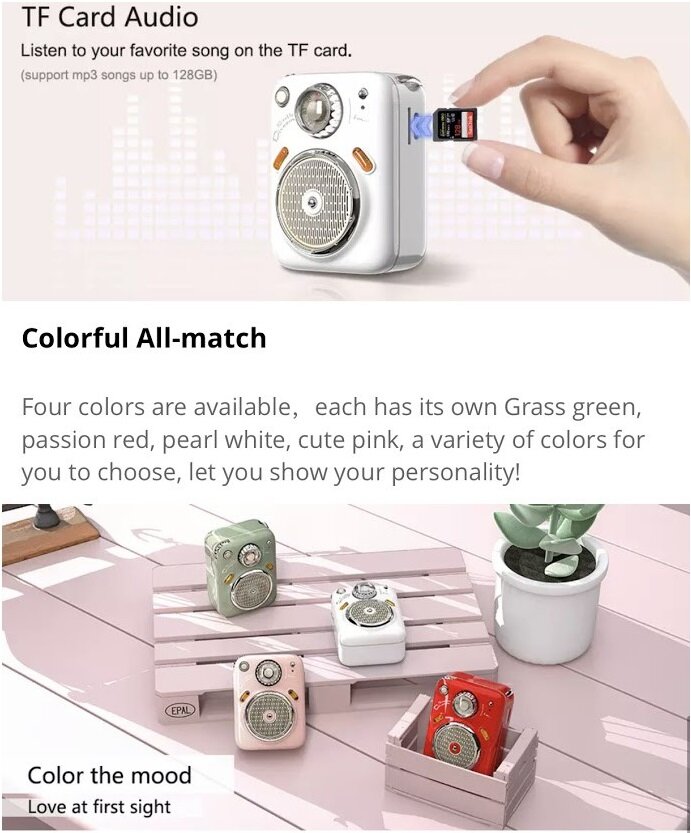 DIVOOM - Fairy-OK 迷你多功能便攜卡拉OK藍牙喇叭套裝|K歌神器|唱K|收音機