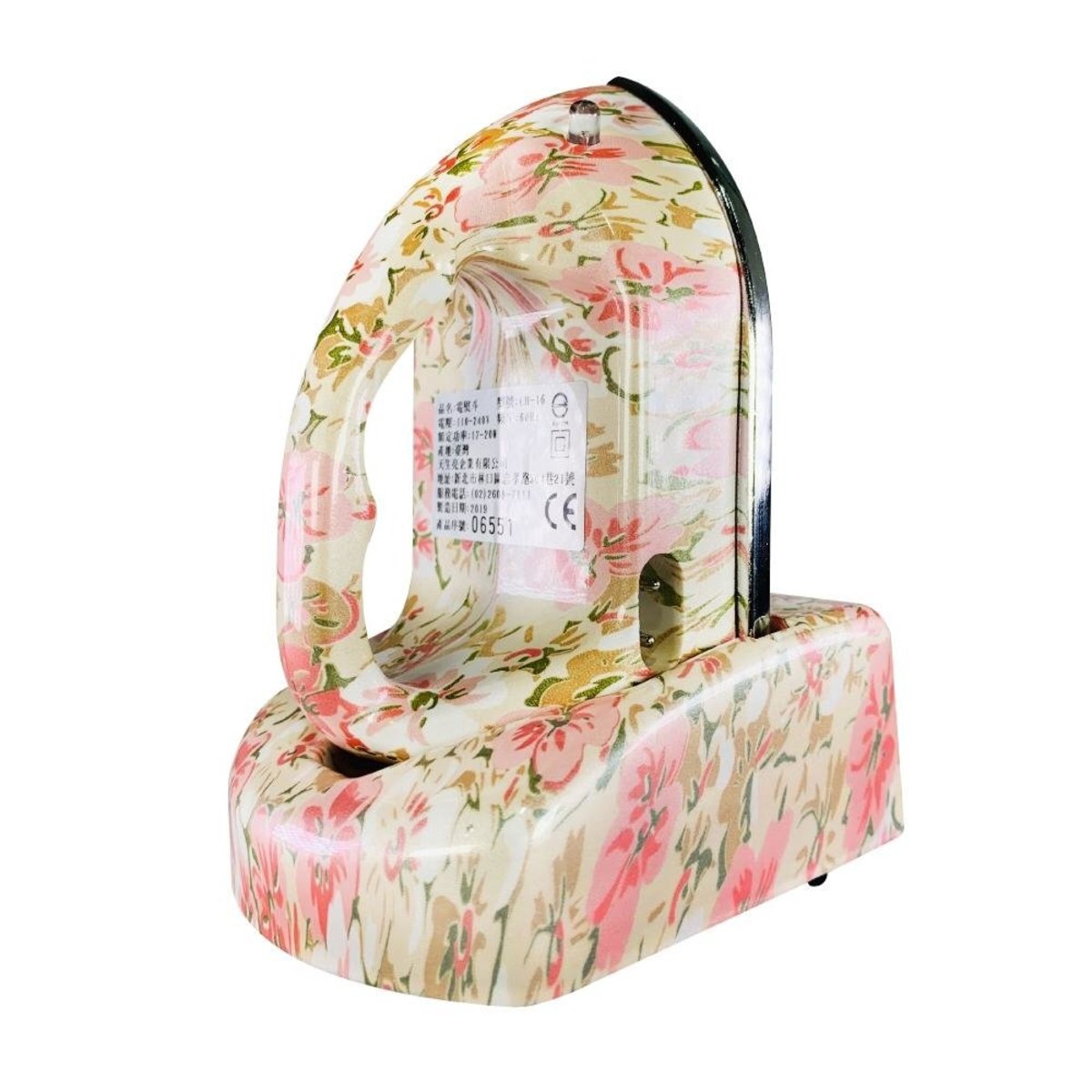 TSL - 掌上迷你無線熨斗復古版|旅行熨斗 - 花白色