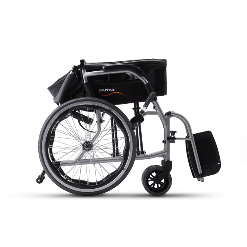 Karma 輕型鋁合金輪椅帶手剎車 (紫色 大輪)