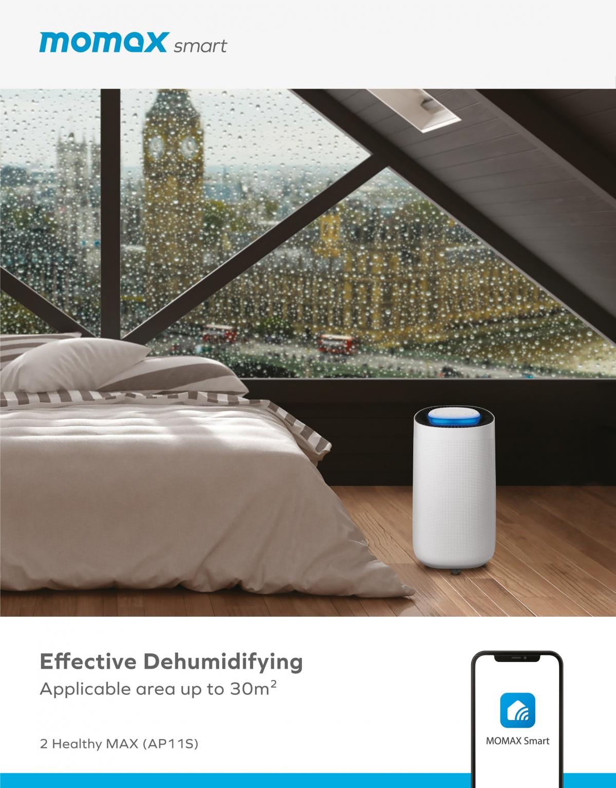 MOMAX - AP11 Smart Air Purifying Dehumidifier