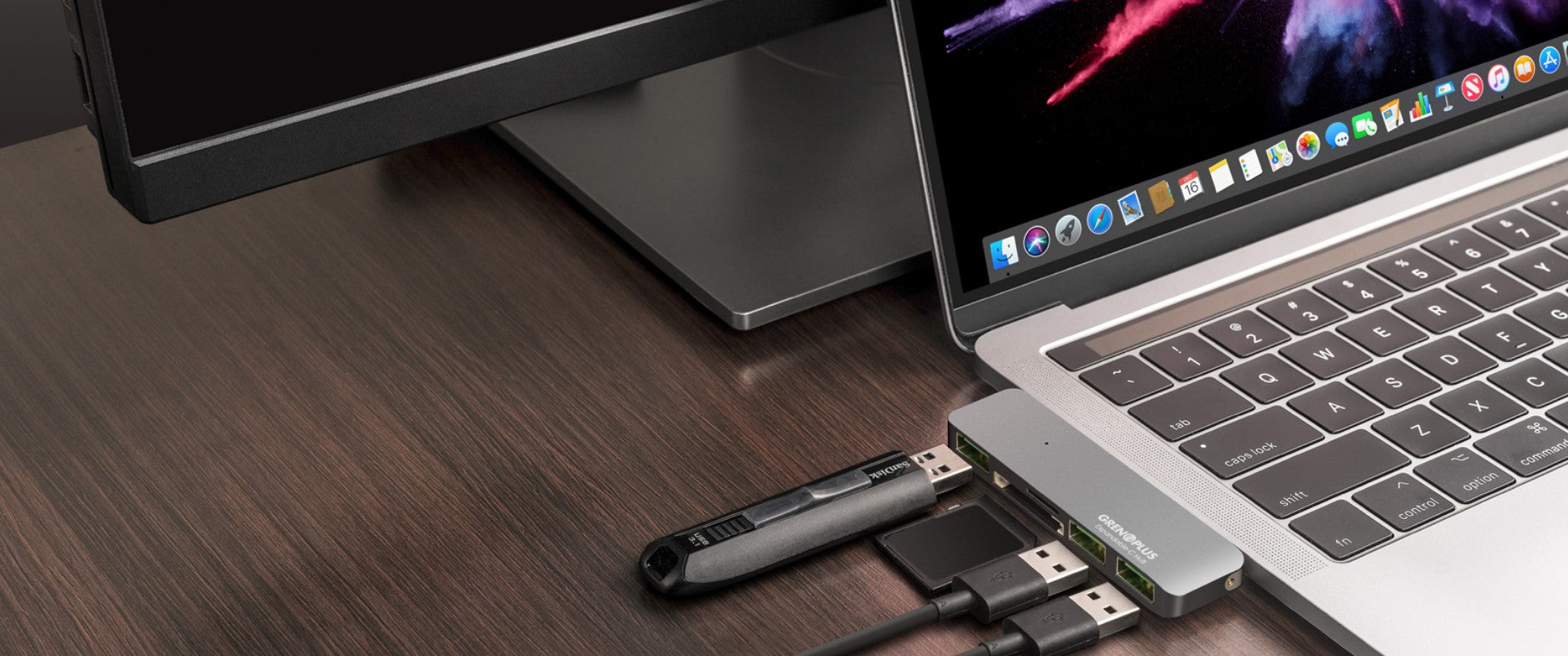 Grenoplus - 5in1 Expandable C Hub 多功能集線器 - 銀色