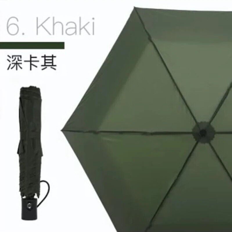 Amvel - VERYKAL super light one-touch automatic folding umbrella|water cover|automatic switch cover|sunscreen|sunshade|bone-shrinking cover|164g|windproof-khaki green