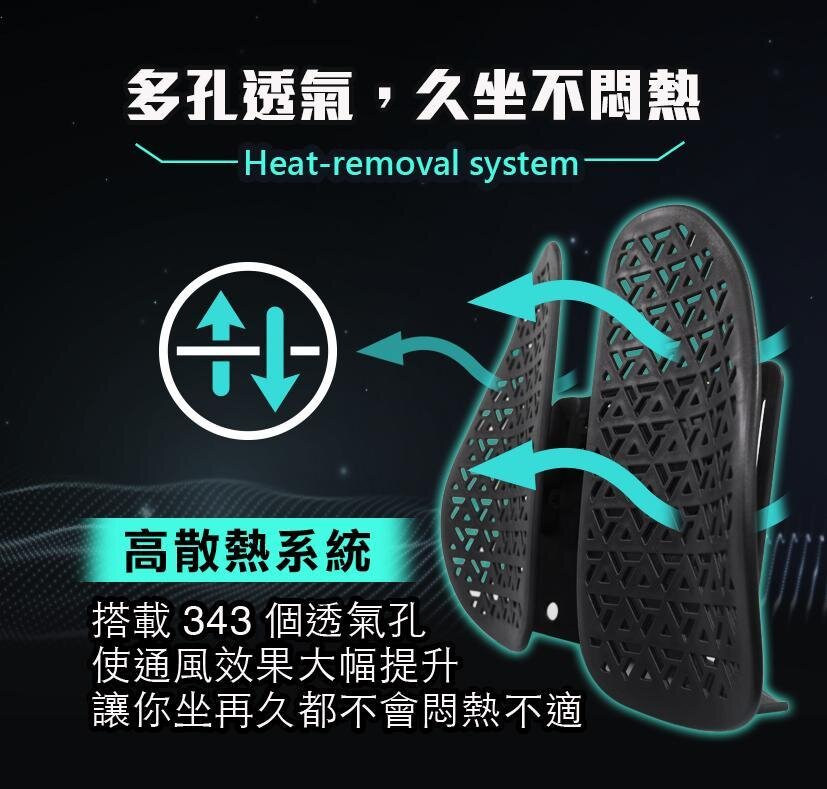 Future Lab - 7D Air Pressure Shock Absorbing Back Pad|Posture Correction Chair Back|Spine Protection