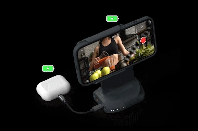 SHIFTCAM - ProGrip Starter Kit Photography Grip|Wireless Charging Stand|Power Bank|Mobile Phone Shooting Stand|Ergonomics|Bluetooth Shutter Button