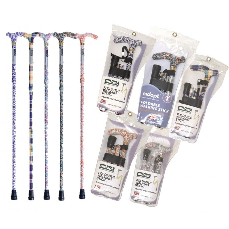 Aidapt foldable walking stick