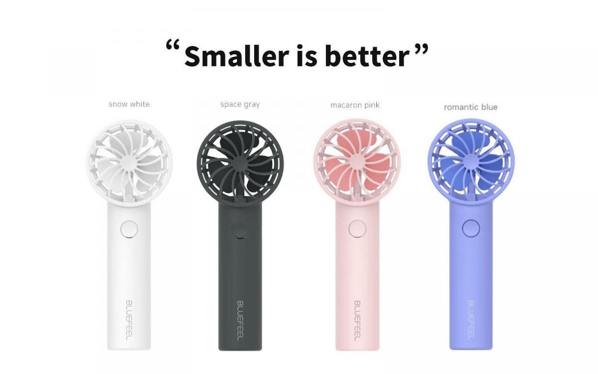 Bluefeel - Made in Korea Mini Head Fan Pro Portable Fan|Wireless Fan|Mini Electric Fan-Romantic Blue