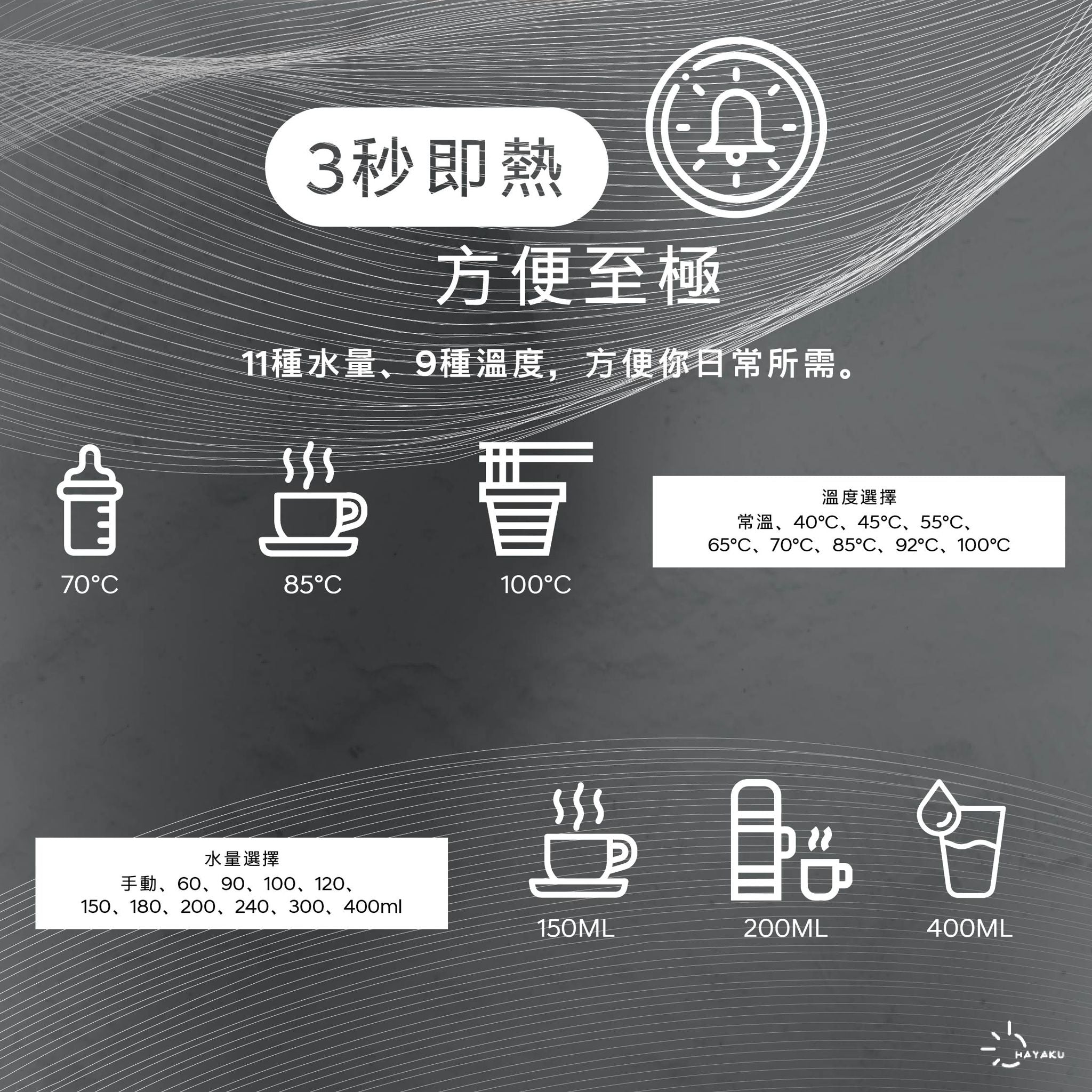 Hayaku Moon Instant Water Purifier|3 Seconds Instant Heat|Water Machine|Filtered Water|Original Product