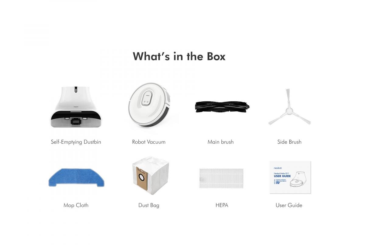 Neabot - NoMo Q11 4000Pa 機械人吸塵|拖地機械人|自行清空垃圾|全自動人工智能|dToF 激光雷達
