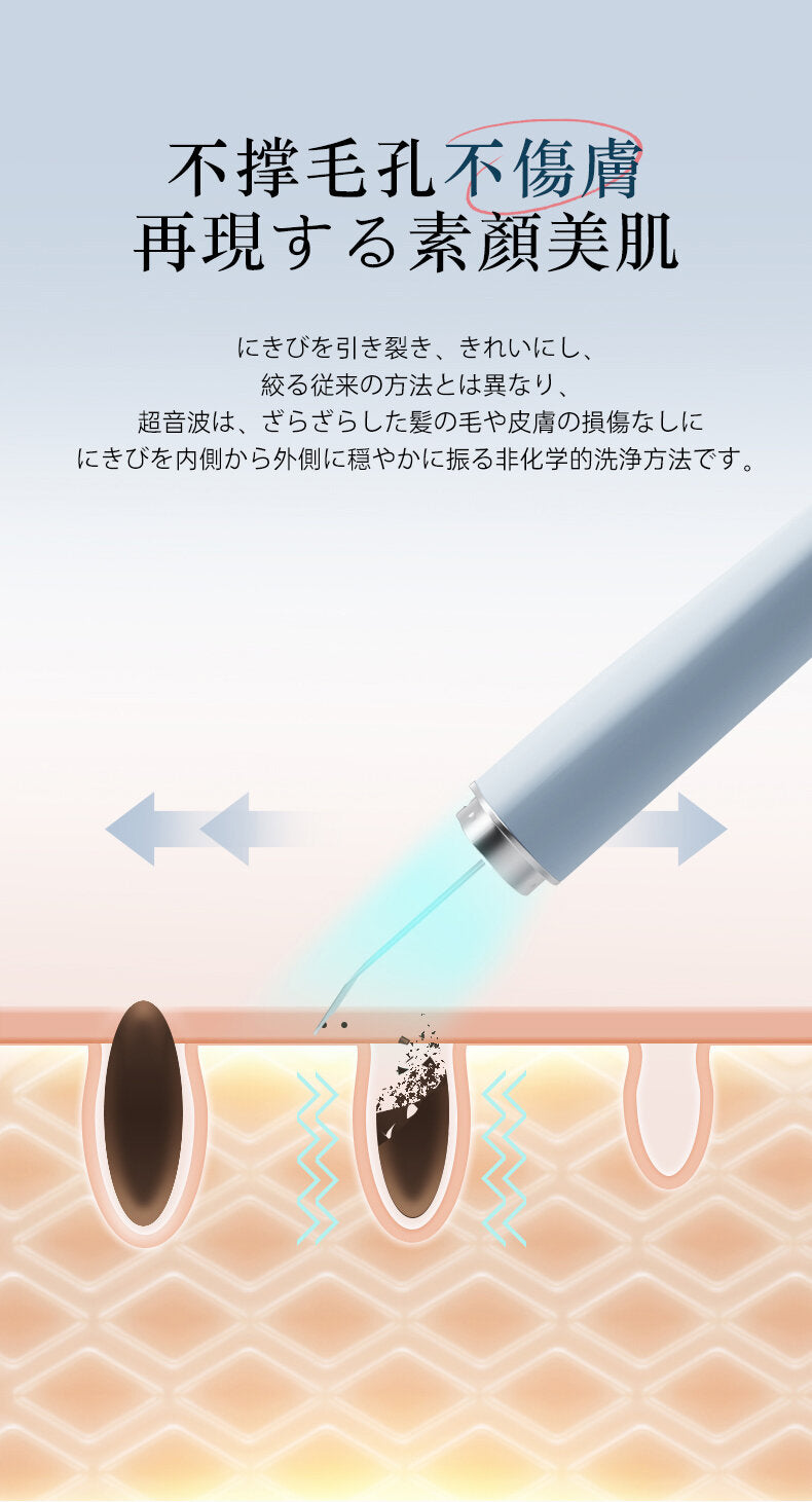 Jujy - 超音波極致淨顏彩光鏟皮機|去黑頭|收毛孔|去角質|補水保濕|提拉緊致|導出導入