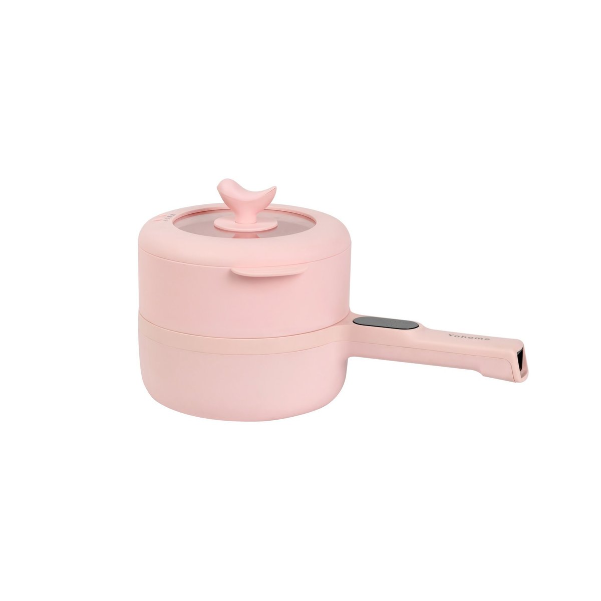Home's Yi-Japanese Yohome Smart Touch Screen Non-stick Electric Cooking Pot|Electric Hot Pot|One Person Pot|Hot Pot-Pink