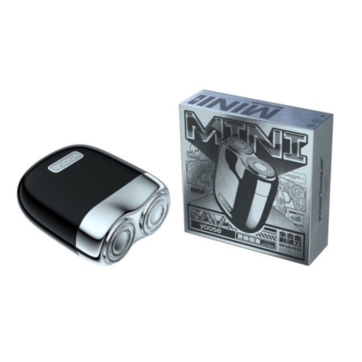 YOOSE - MINI 便攜式電動剃鬚刀 - 黑色【香港行貨】