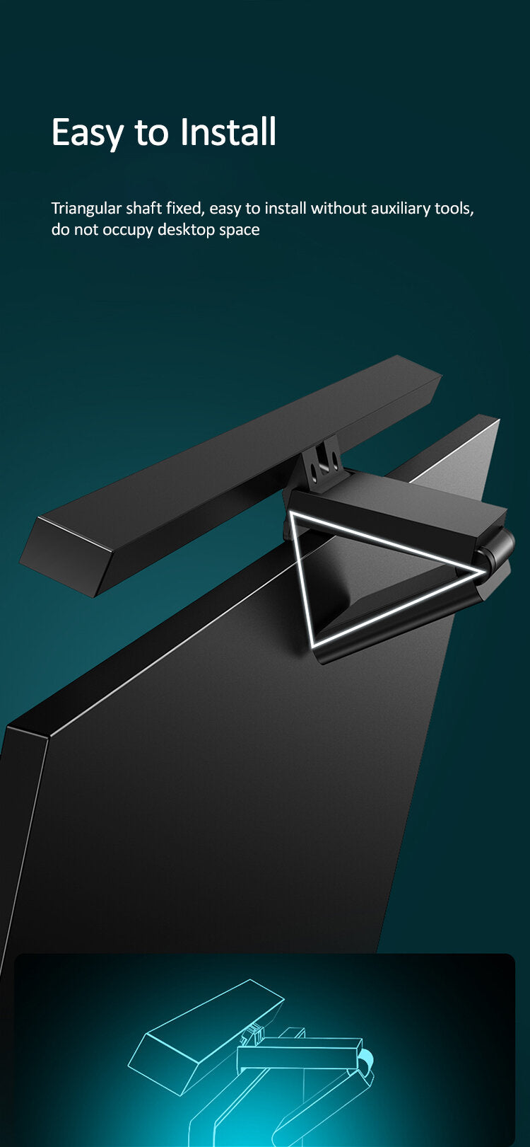 Usams - US-ZB179 Computer screen light|Screen smart hanging light