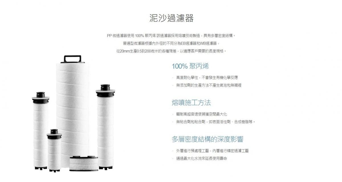 IONPOLIS - 雙重除鏽花灑頭專用 泥沙過濾長條濾芯|IONPOLIS V Sediment Shower Body Filter|過濾鐵鏽|異物|雜質 (3個裝)