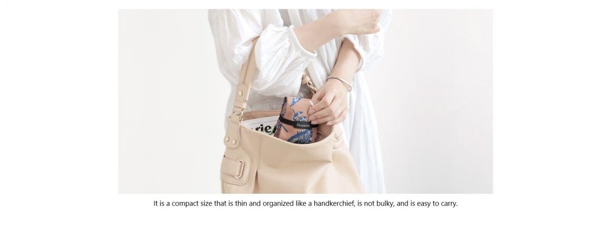 Shupatto - Compact Bag Drop 極速摺疊收納袋 (M SIze)|Marna|購物袋|環保袋|快速收納|口袋包 - Eucalyptus (桉樹綠)