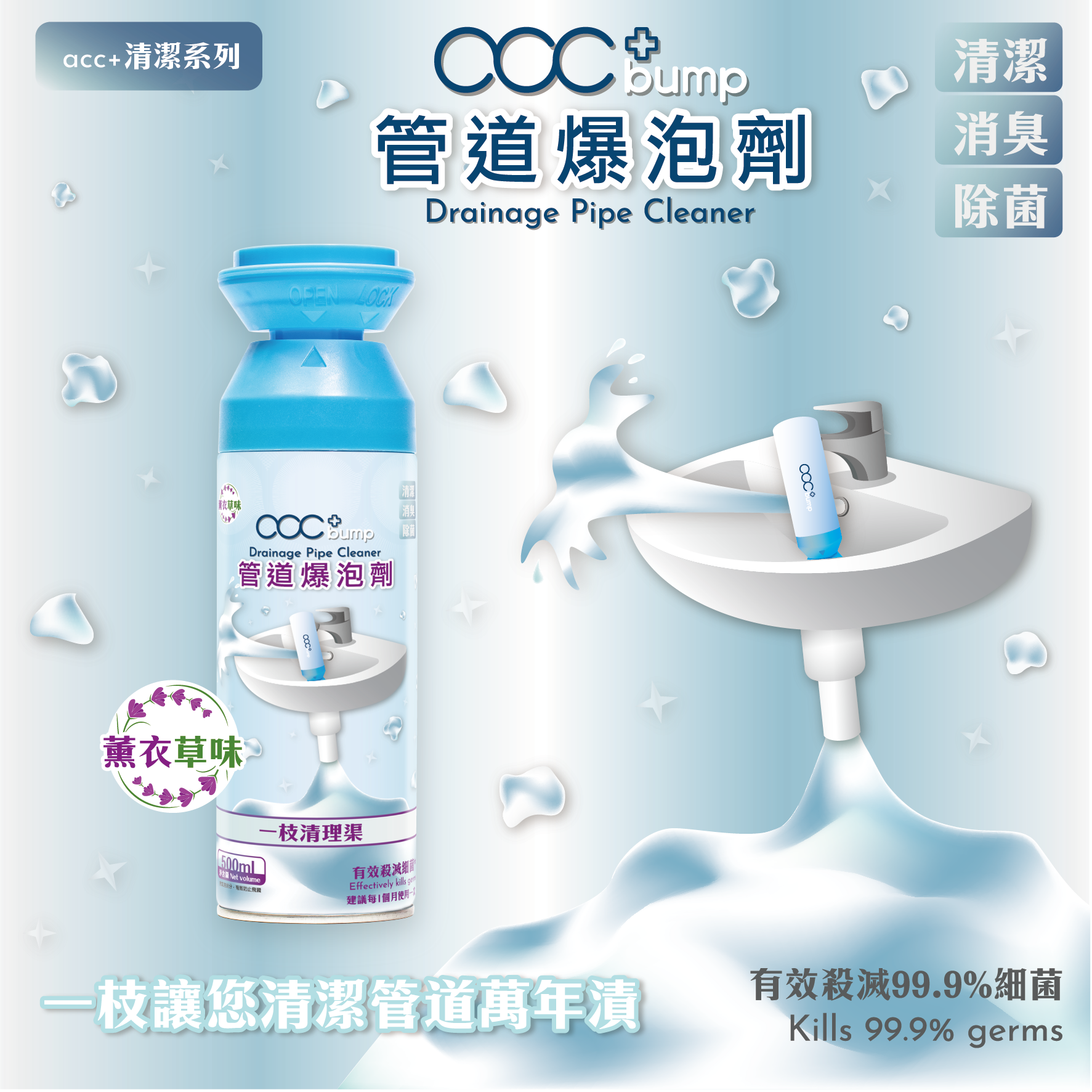 acc+ bump pipe blasting agent Japantown/affordable/HKTVmall/store/Qianse store/available for sale at Neighborhood, effective channel cleaning with one branch