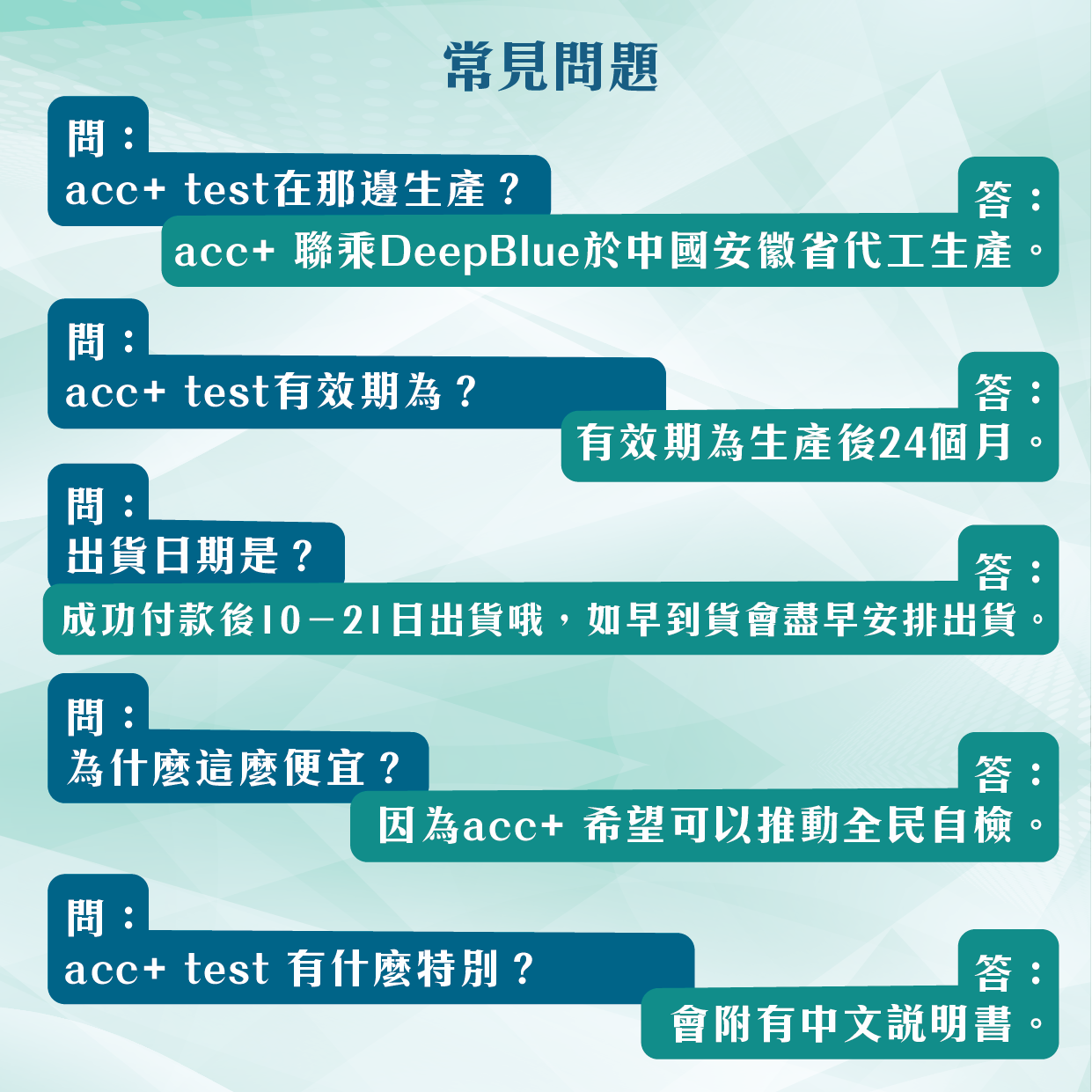 acc+ test saliva 新型冠狀病毒口含式抗原測試劑(唾液) 快篩試劑