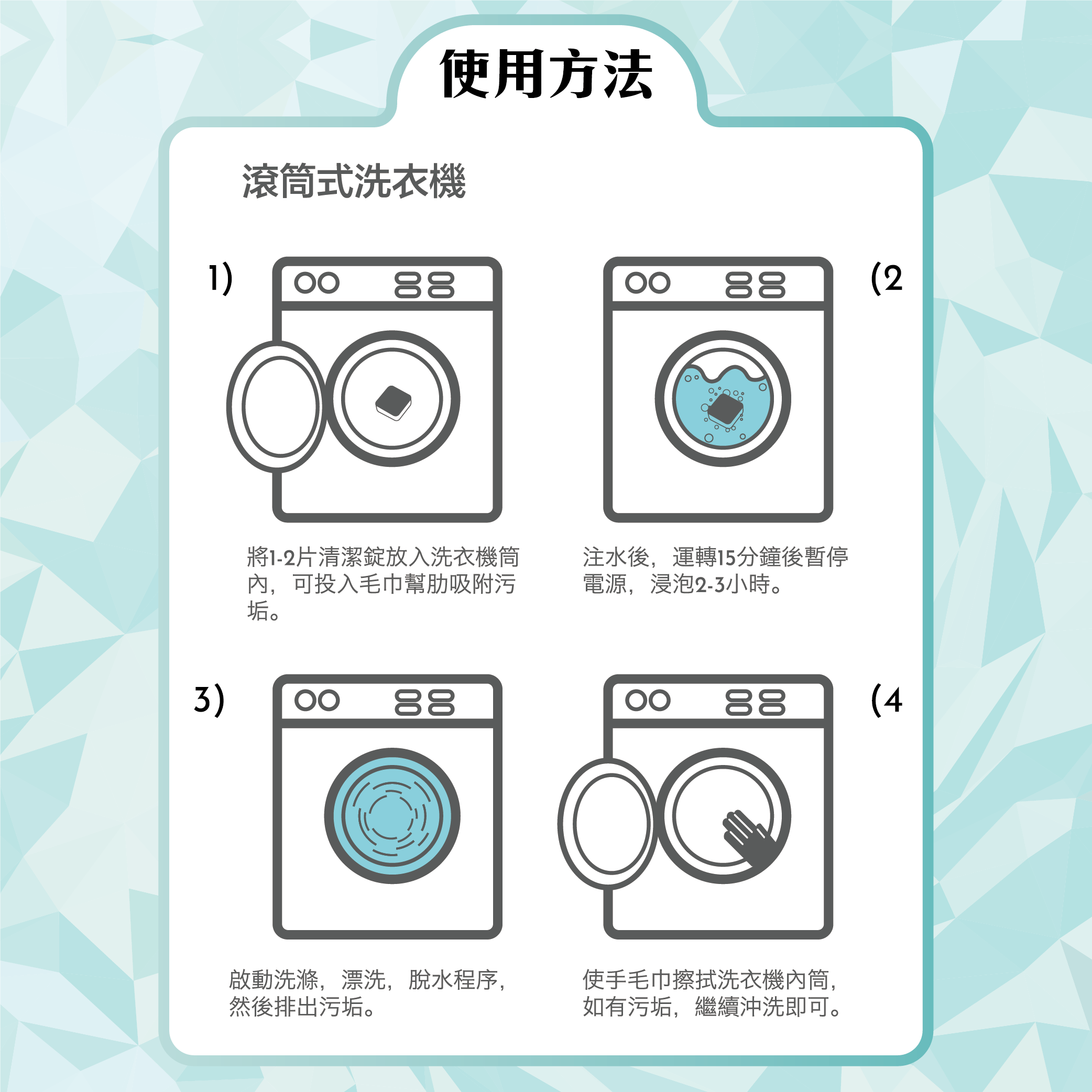 acc+ wash 洗衣機槽清潔錠 12片裝