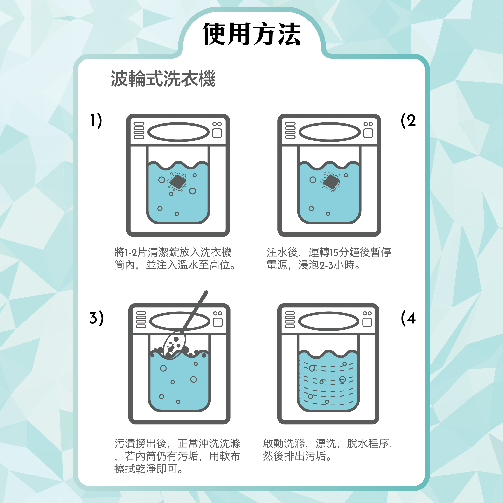 acc+ wash 洗衣機槽清潔錠 12片裝