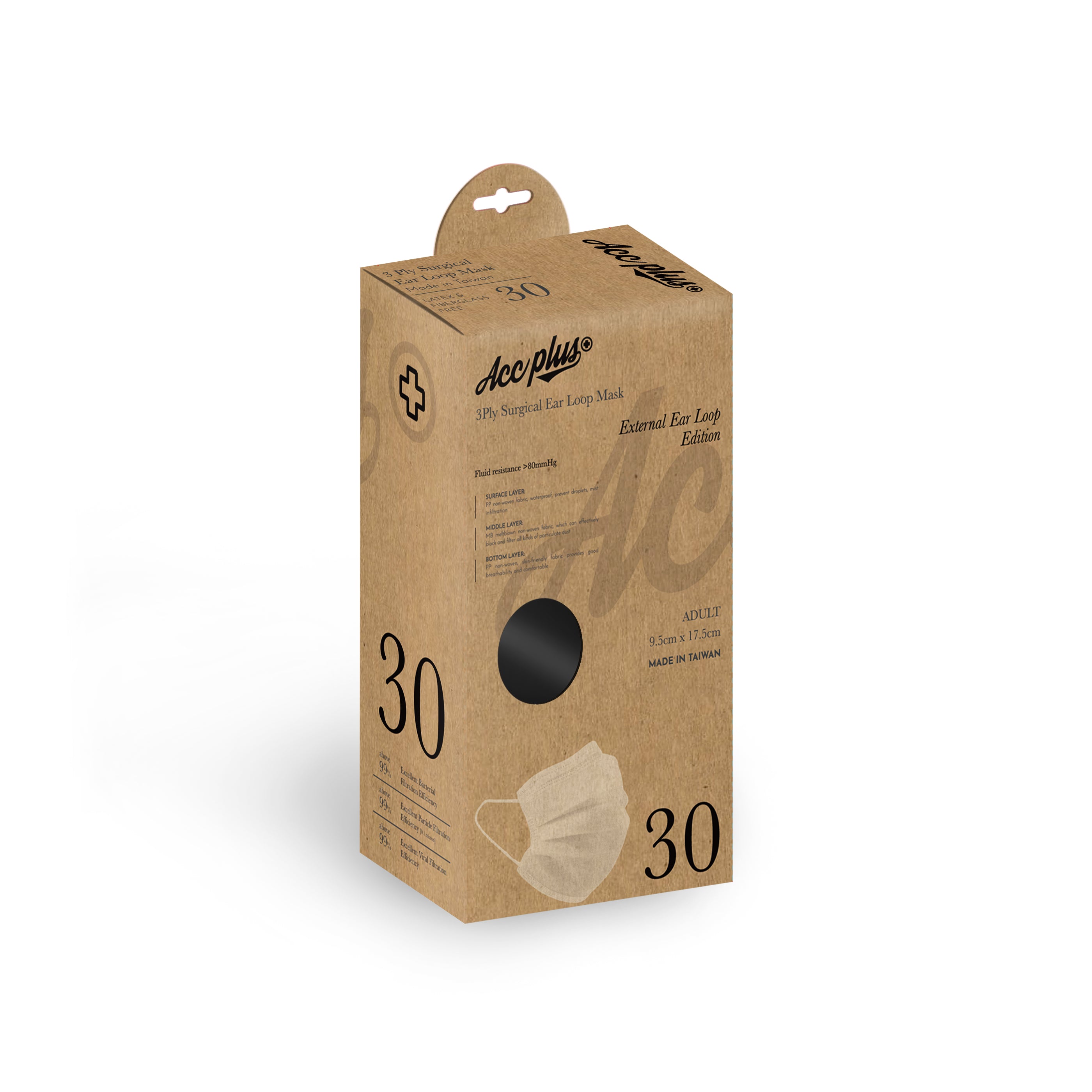 acc+ Taiwan size zero adult black mask