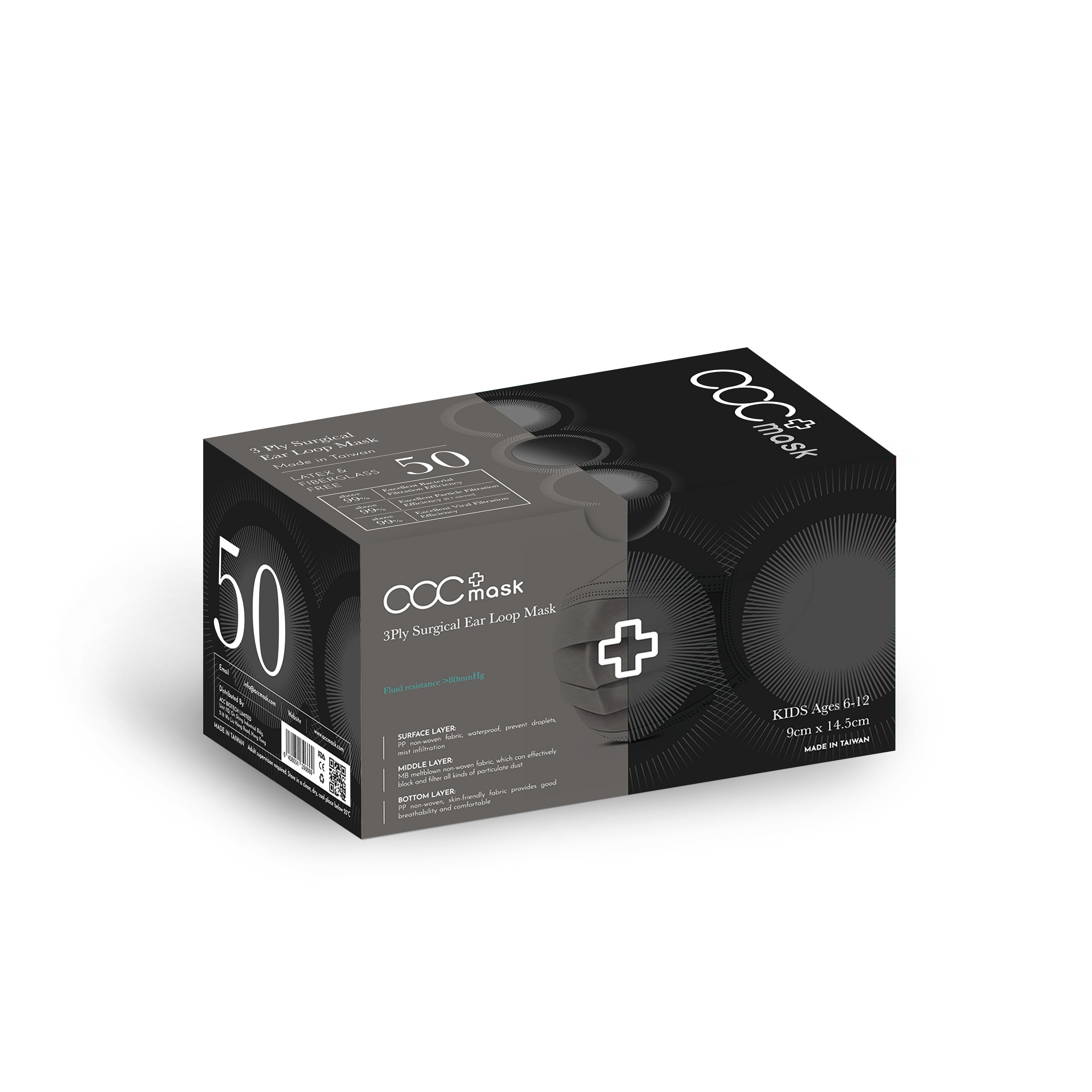 acc+ 台灣零號S口罩  小臉女生及中童適用