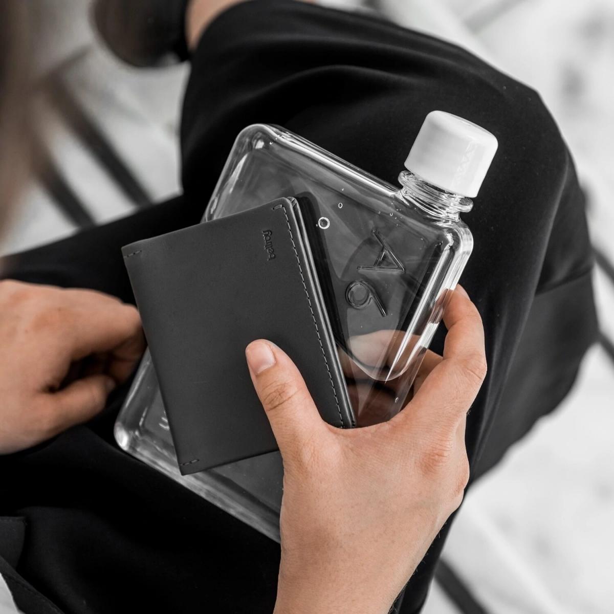 Memobottle - A6 memobottle 超薄環保水瓶|375ml|13oz|膠水樽|扁水樽|水壺|不含BPA|方便收納