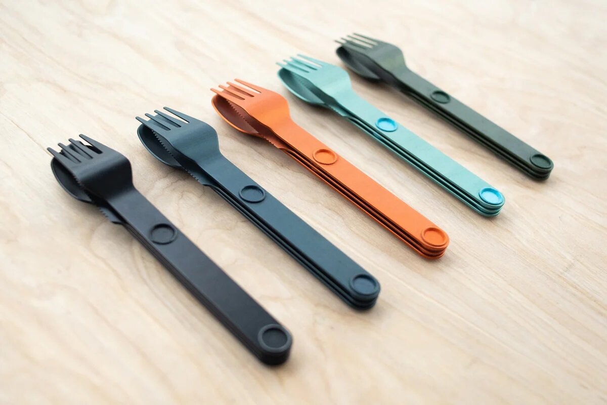 Full Windsor - Magware 環保磁力餐具|露營餐具組|便攜|旅行餐具|磁吸式餐具|刀|叉|勺|收納袋 - Charcoal Black