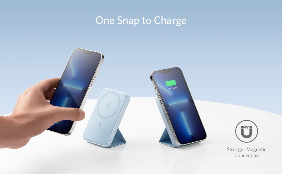 Anker - MagGo 622 5000mAh MagSafe磁充無線充電行動電源|外置電池|移動電池|尿袋 A1611