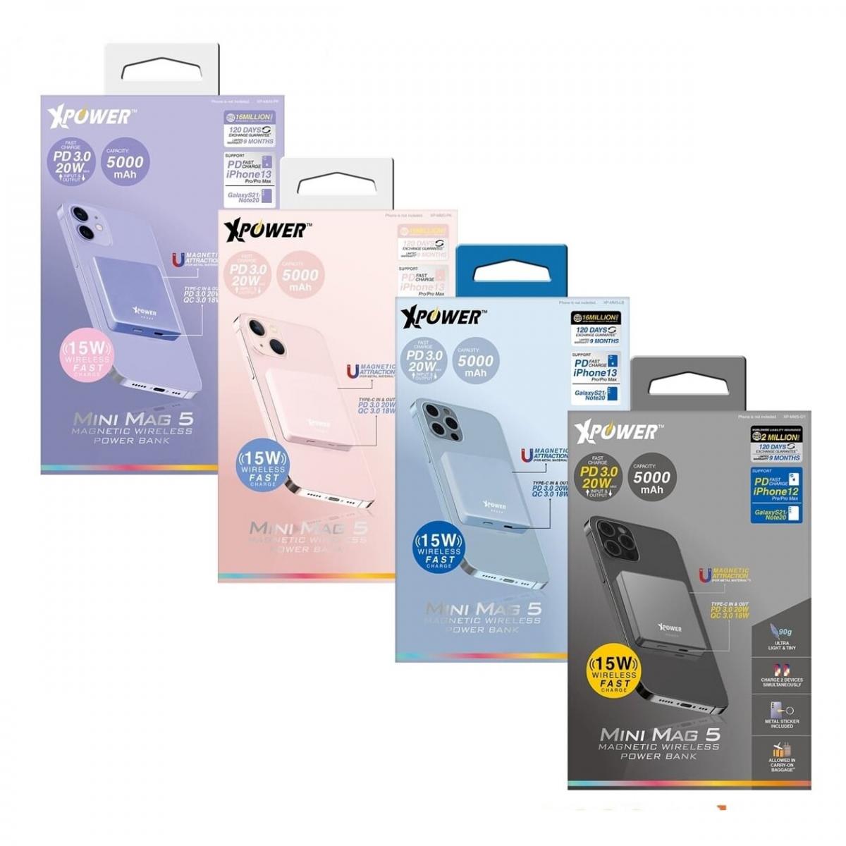 Xpower - MM5 wireless charging + PD external charger | MagSafe external battery