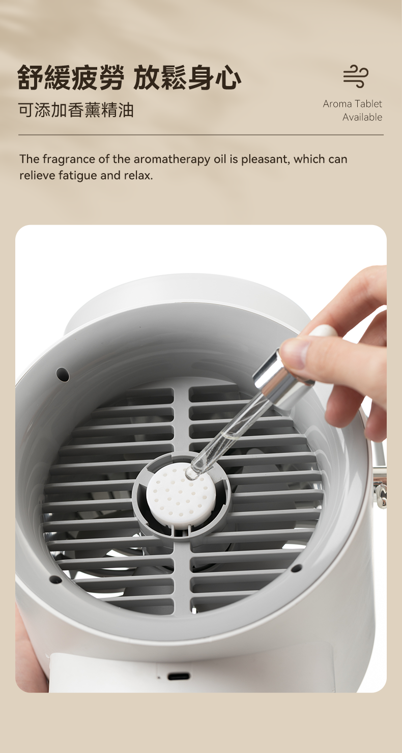 Newedo - Movable Shaking Water Cooled Light Fan|Mobile Air Conditioner|Air Cooler|Portable WT-F50