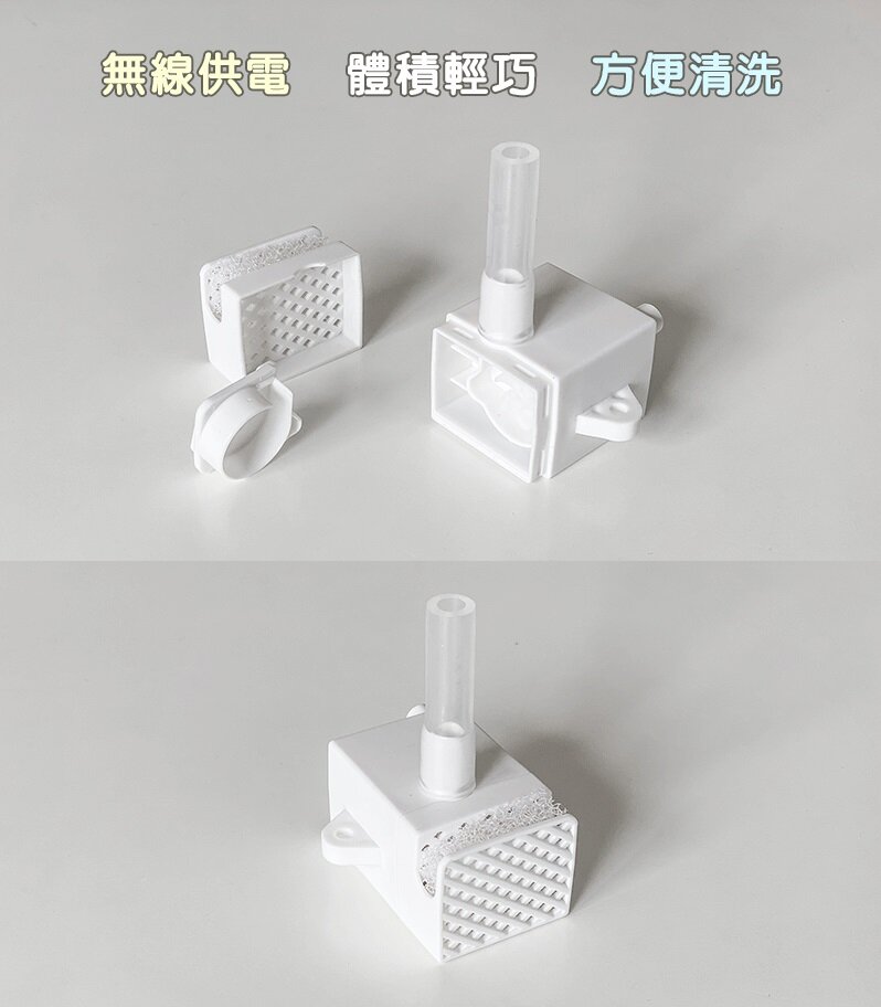 Miiibo - Drink Mini Zinc Ion Wireless Pet Water Dispenser|Pet Water Dispenser-Transparent White