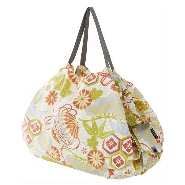 Shupatto - Compact Bag 和柄系列 極速摺疊收納袋 (L SIze)|Marna|購物袋|環保袋|快速收納|口袋包 - ASANOHA