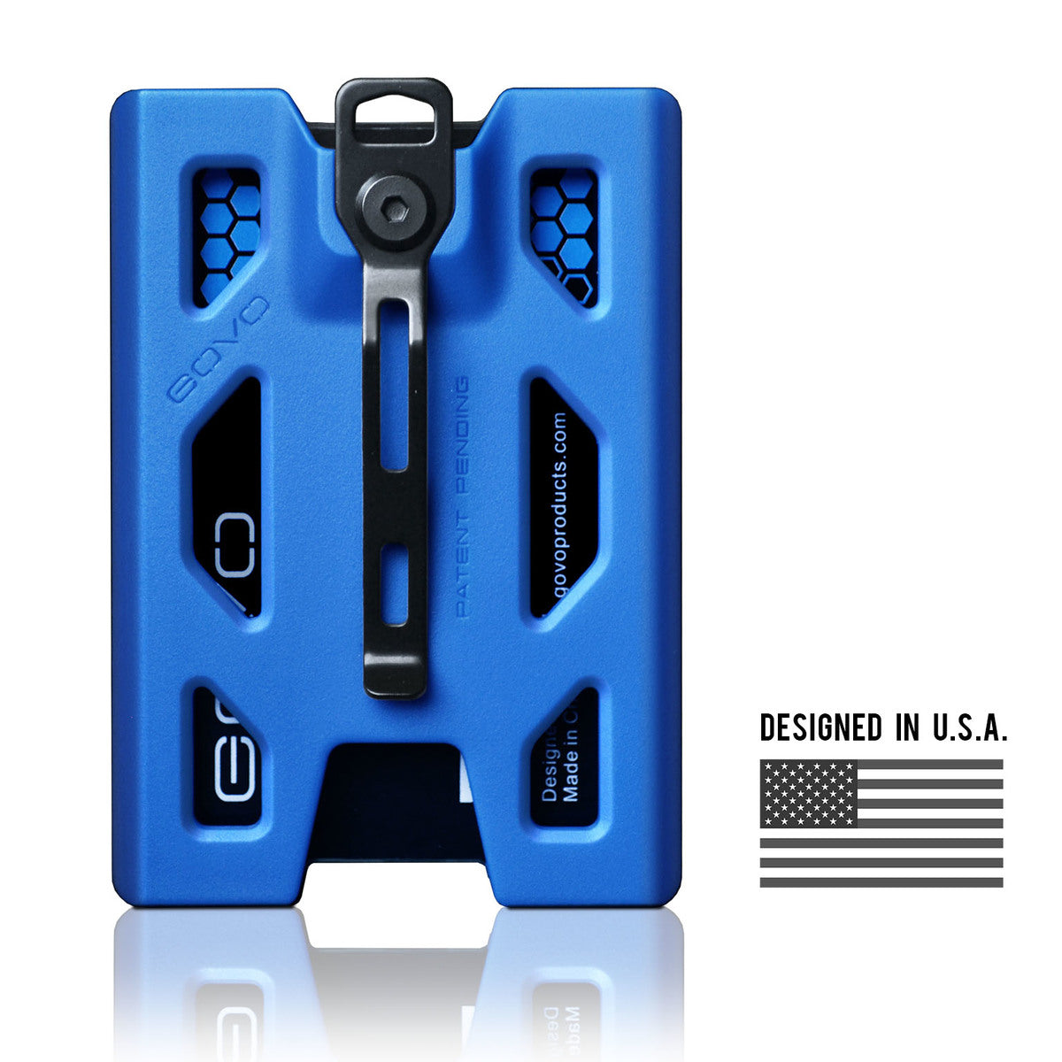 Govo - 輕便證件卡包 - 藍色