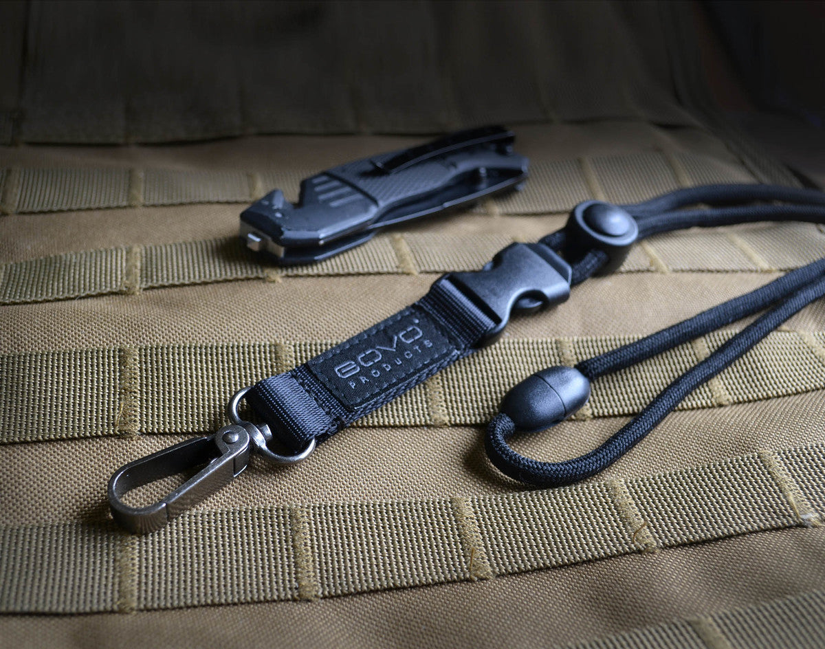 GOVO T3 Black Nylon Lanyard – Durable & Comfortable For Badges, Keys, Or ID Cards