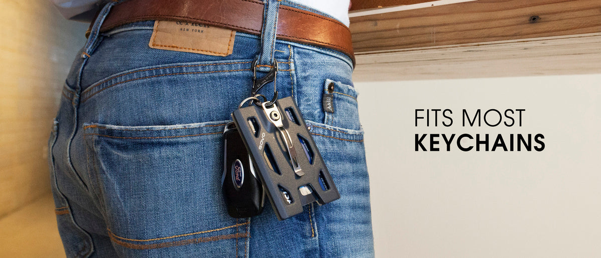 Govo - Lightweight ID card holder - Titanium version