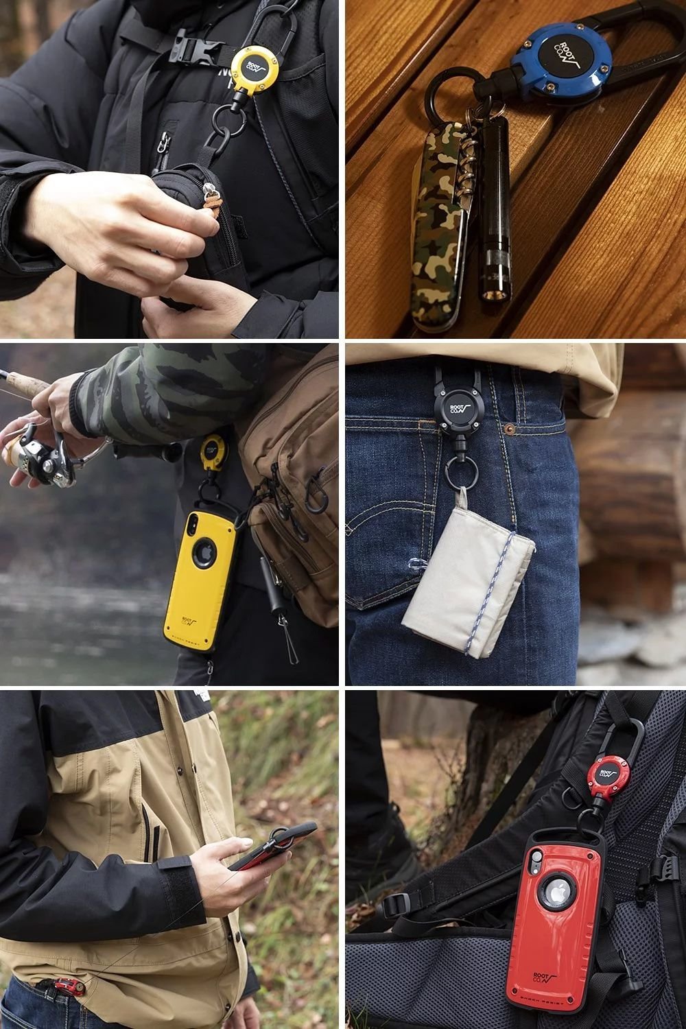 ROOT CO. - Gravity MAG REEL 360 Reel Retractable Buckle - Red