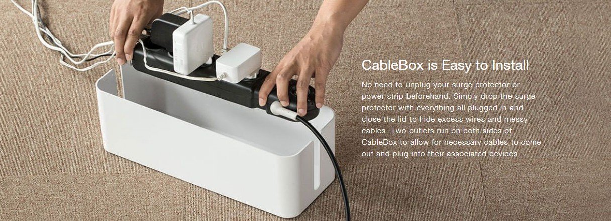 Bluelounge - Cable Box Cable Box - White