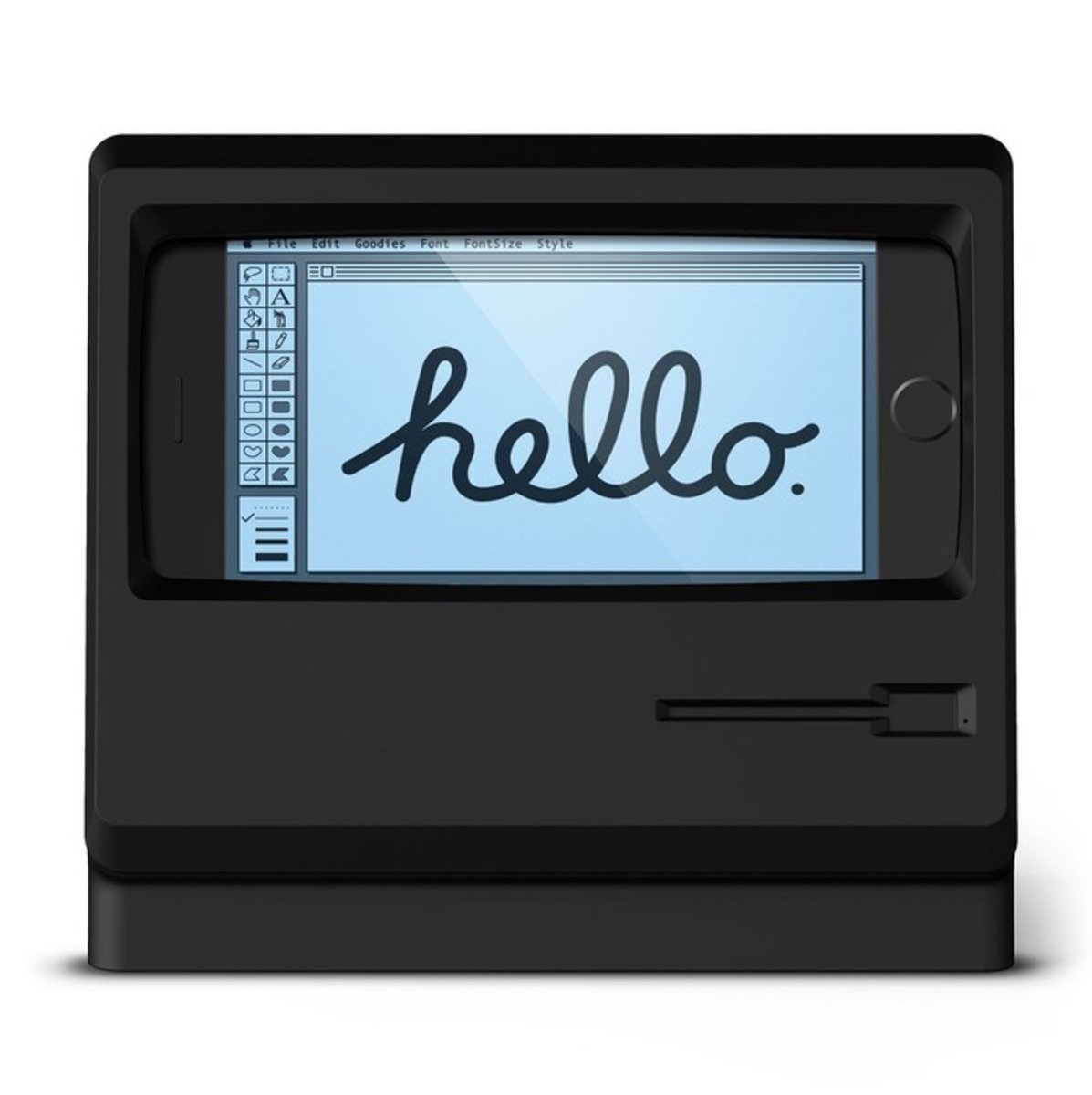 Elago - M4 MAC機造型充電支架 (兼容 iPhone X@@@ 8@@@ 7@@@ 6s) - 黑色