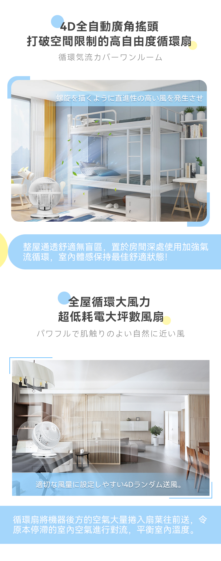 Home - Japan Yohome 4D all-round purification DC circulation fan | Circulation fan | Convection fan | Plasma air purification HTS-F191