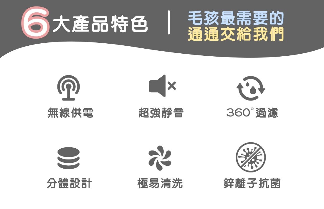 Miiibo - Drink Mini Zinc Ion Wireless Pet Water Dispenser|Pet Water Dispenser-Transparent White