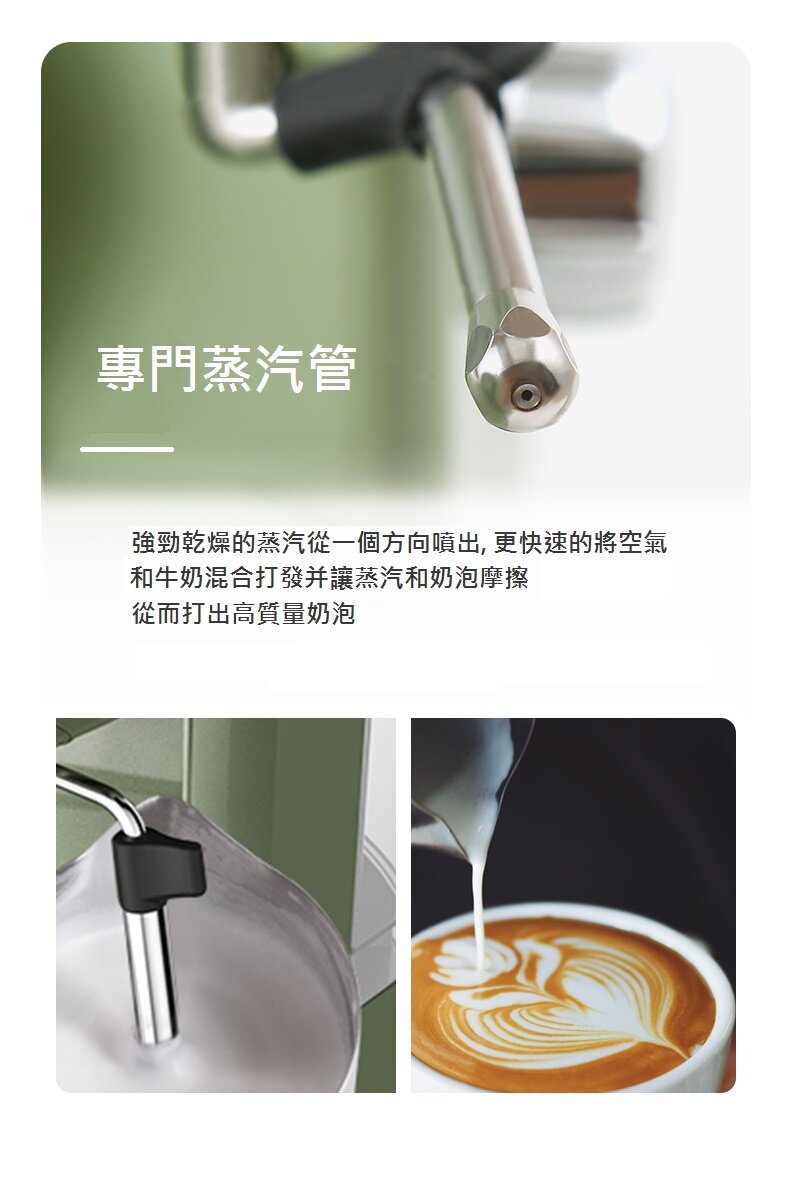 Petrus - PE3690 Retro Espresso Machine retro industrial style Italian semi-automatic coffee machine