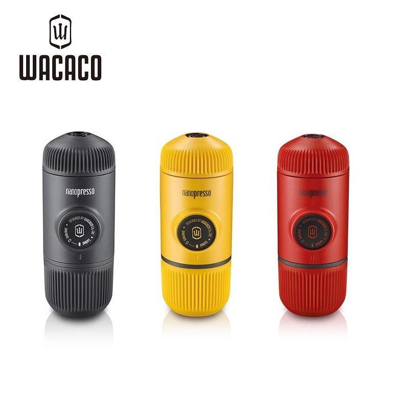WACACO - Nanopresso 便攜式濃縮咖啡機|泵壓萃取式|手動意式濃縮|手沖咖啡|手壓咖啡 - 黑色