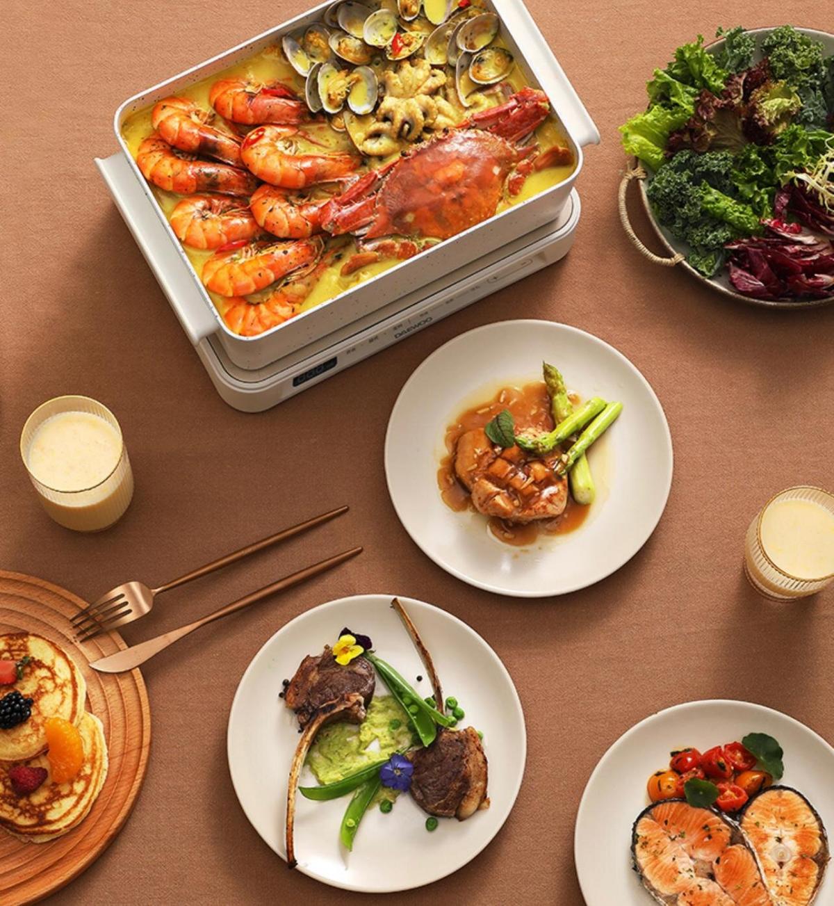 DAEWOO - S11 Pro multi-functional baking pan|BBQ grill|Hot pot|Electric ceramic stove